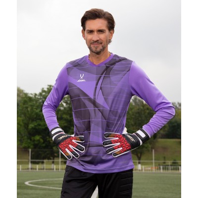 Свитер вратарский DIVISION PerFormDRY GK Pattern LS, сиреневый/темно-серый/белый, детский